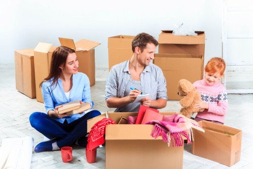 Team planning a home relocation in Stockwell with careful loading