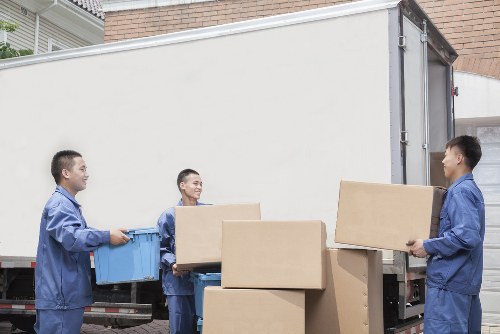 Removal van loaded for a nearby Stockwell property move