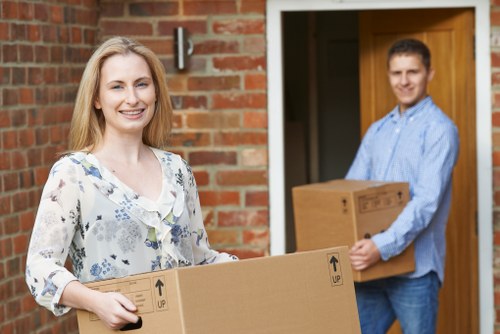 A selection of moving boxes and packing supplies for local customers